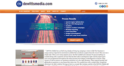Desktop Screenshot of dewittsmedia.com