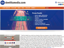 Tablet Screenshot of dewittsmedia.com